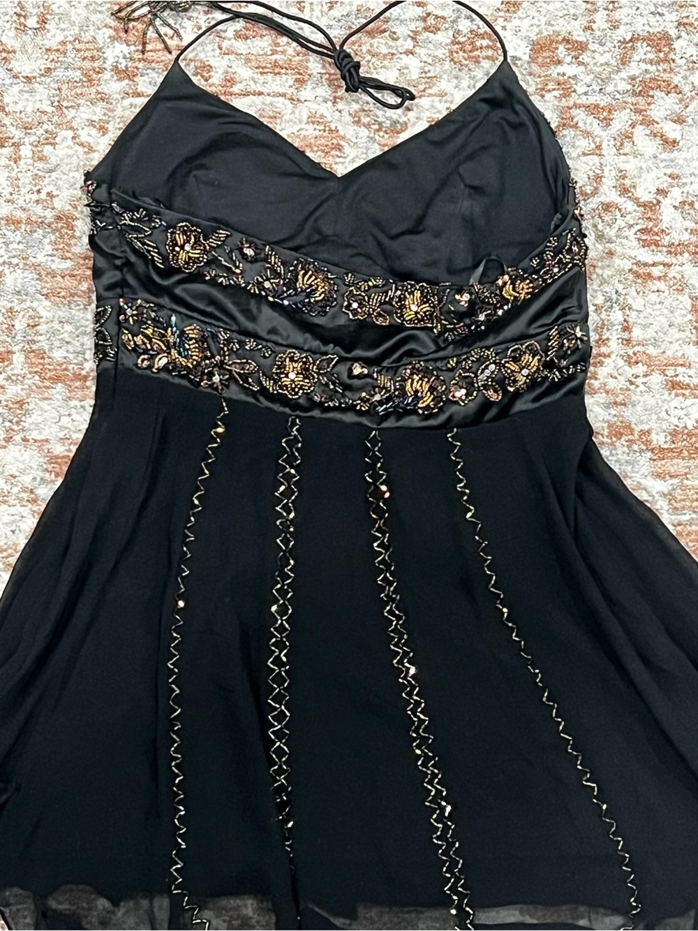 Mr K 100% Silk Beaded Halter Fairy Tank - Picture 11 of 12